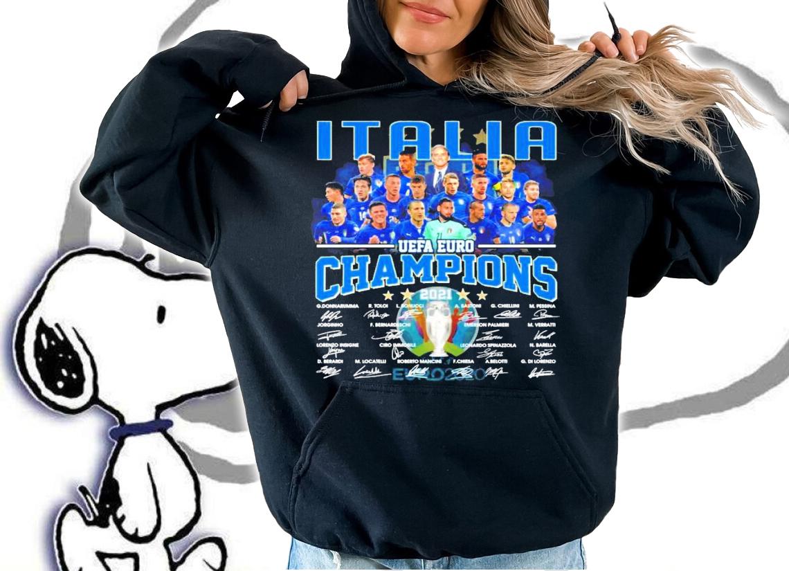 Italia UEFA EURO Champions 2021 signatures shirt