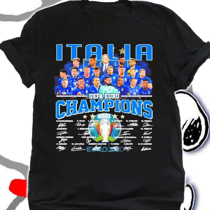 Italia UEFA EURO Champions 2021 signatures shirt