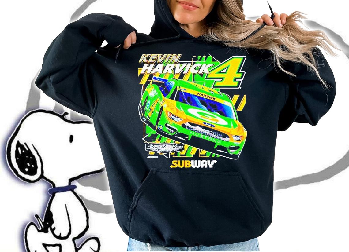 Kevin Harvick Stewart-Haas racing team collection Subway car 2-spot T-shirt hoodie