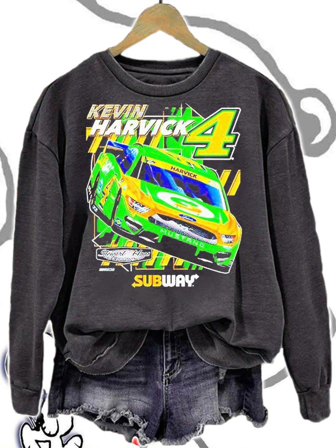 Kevin Harvick Stewart-Haas racing team collection Subway car 2-spot T-shirt sweatshirt