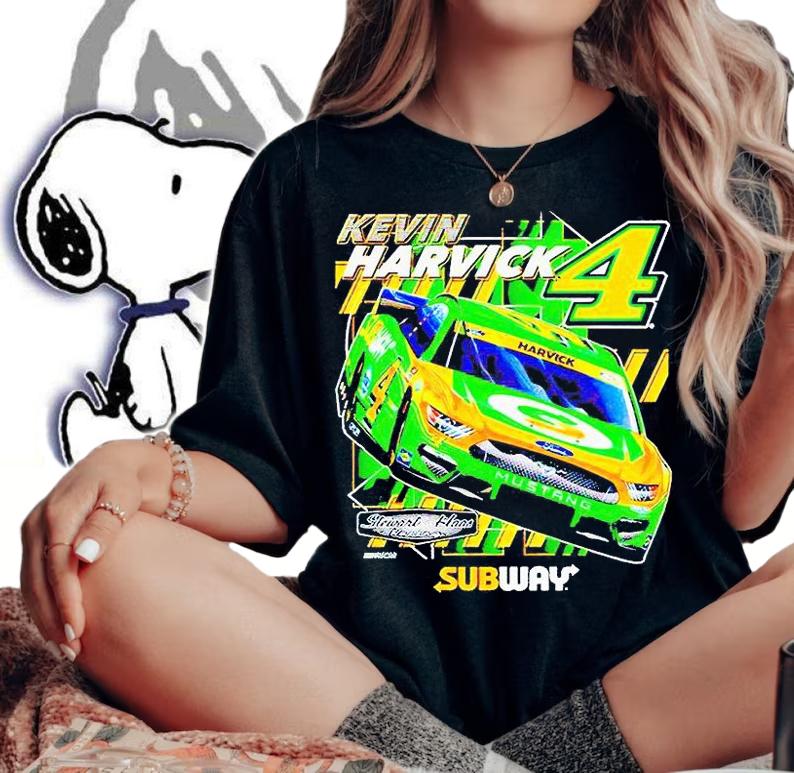 Kevin Harvick Stewart-Haas racing team collection Subway car 2-spot T-shirt woman shirt
