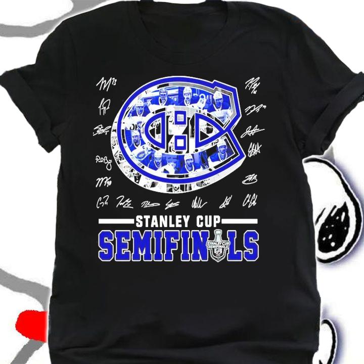Montreal Cadiens Stanley Cup Semifinals signatures t-shirt