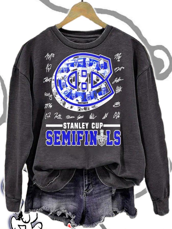 Montreal Cadiens Stanley Cup Semifinals signatures t-shirt