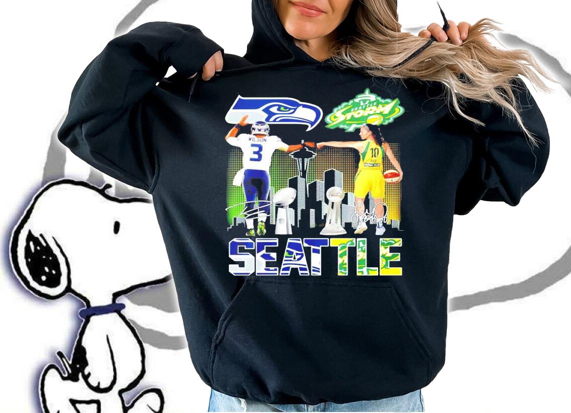 Seattle Wilson and Sue Bird Seattle Storm signature shirt