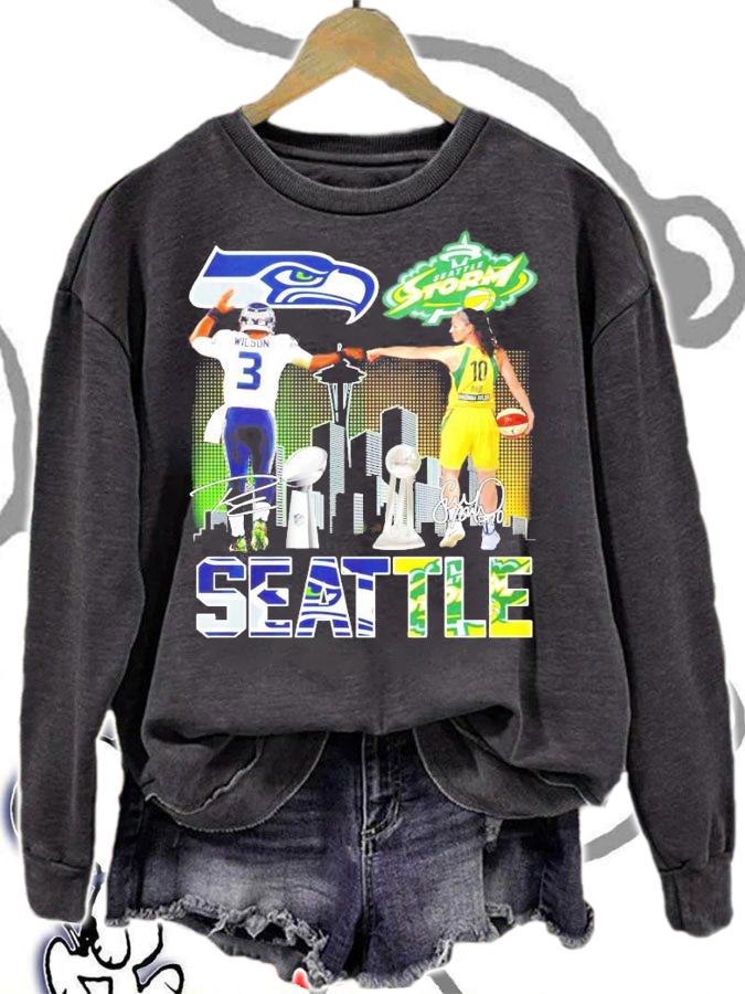 Seattle Wilson and Sue Bird Seattle Storm signature shirt