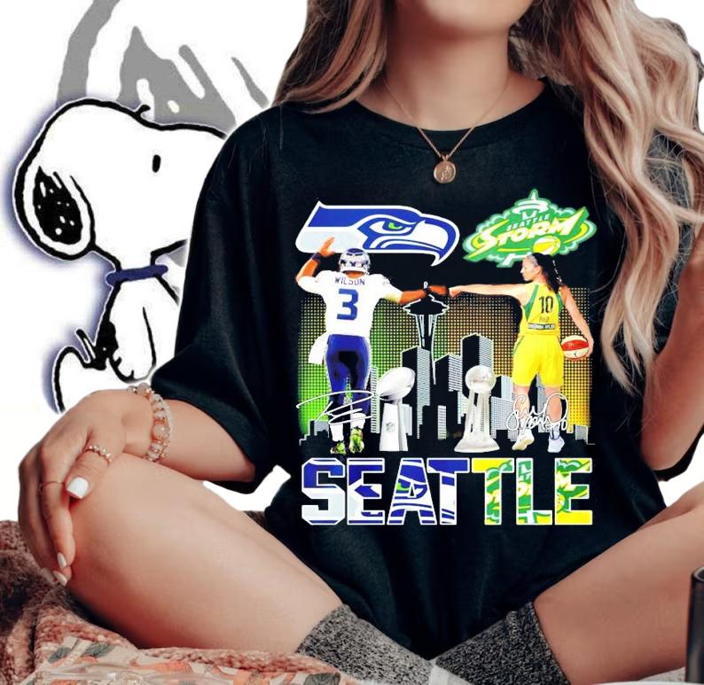 Seattle Wilson and Sue Bird Seattle Storm signature shirt