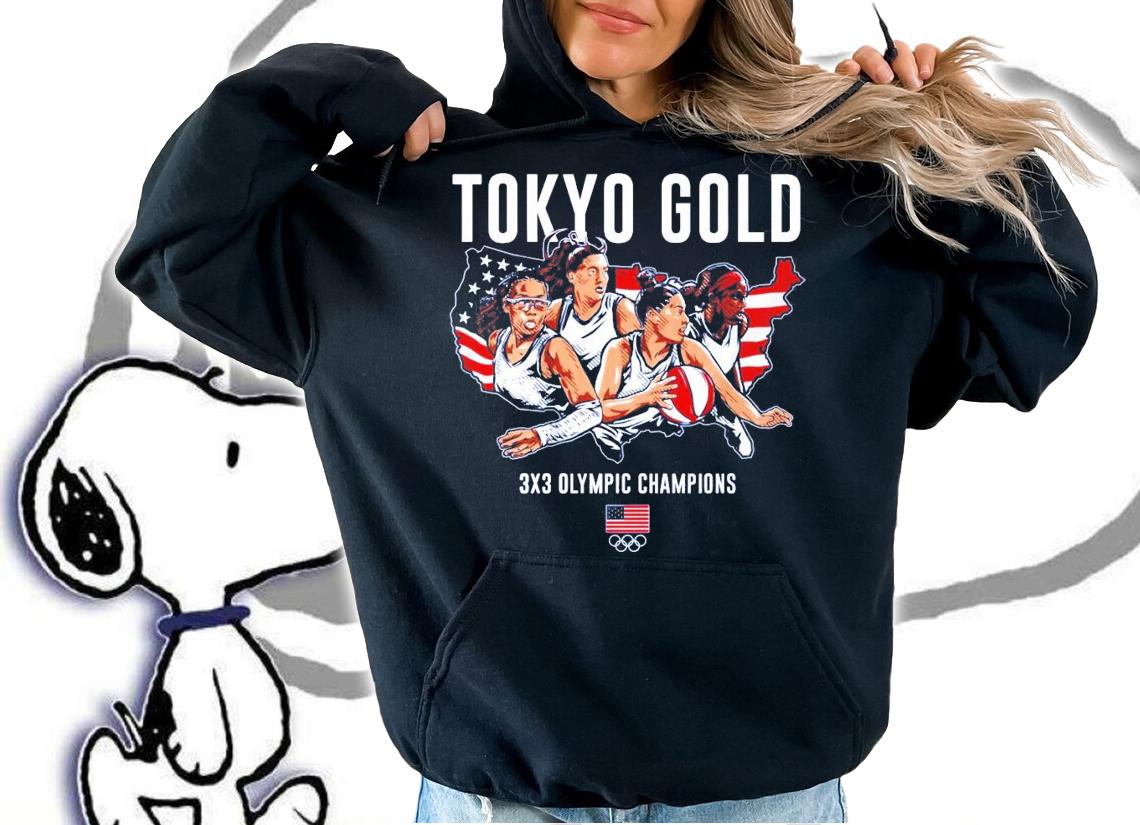 Tokyo Gold 3X3 Olympic Champions shirt hoodie