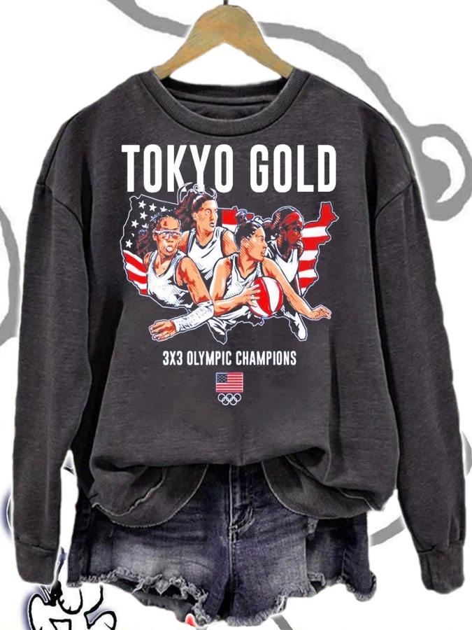 Tokyo Gold 3X3 Olympic Champions shirt sweatshirt