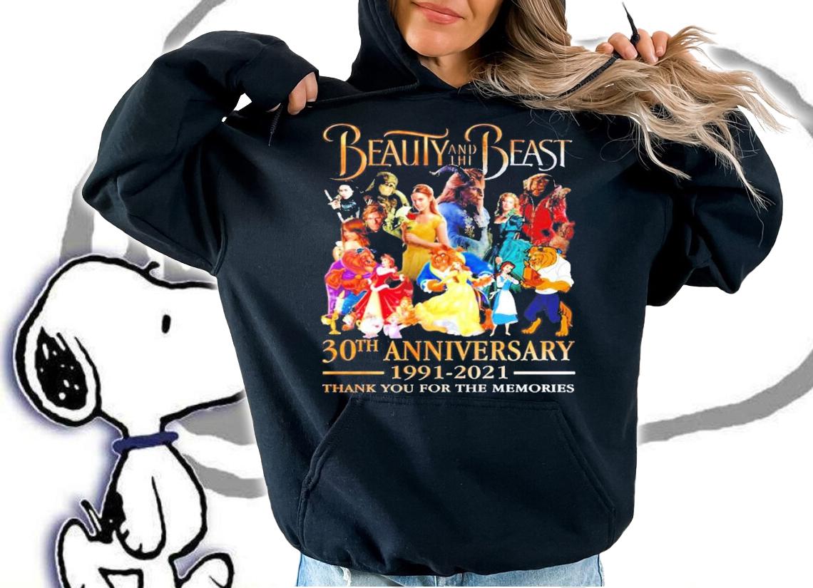 Beauty and the Beast 30th anniversary 1991-2021 shirt