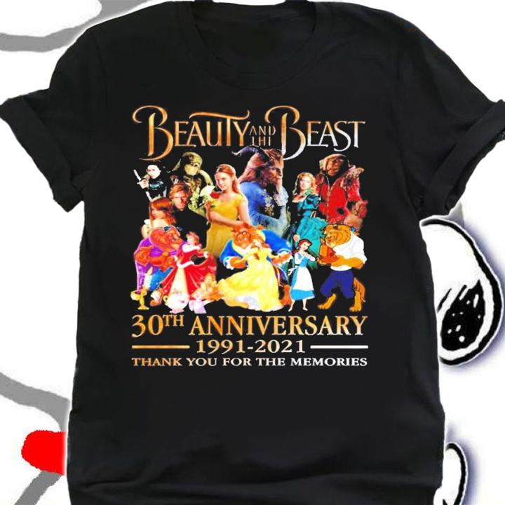 Beauty and the Beast 30th anniversary 1991-2021 shirt