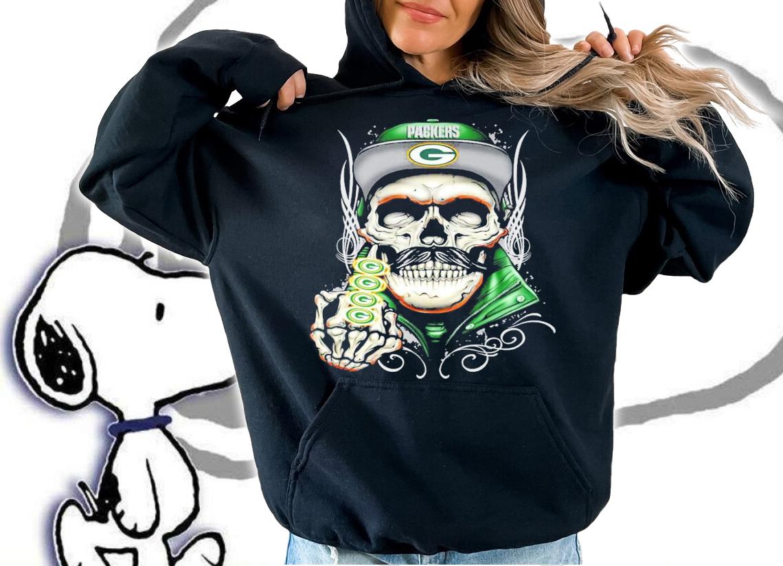Green Bay Packers Skull shirt hoodie