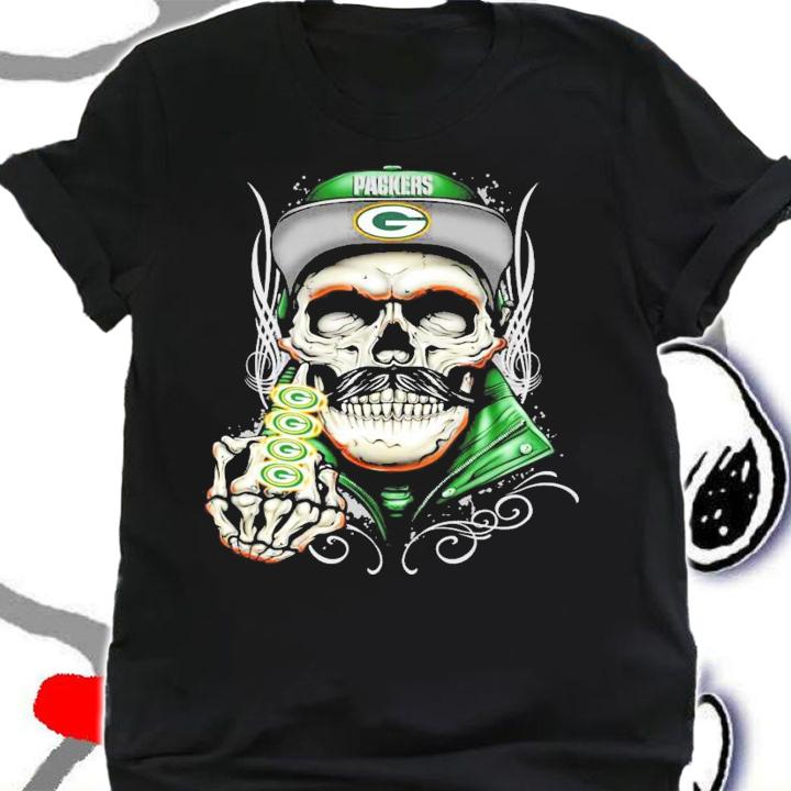 Green Bay Packers Skull shirt shirt