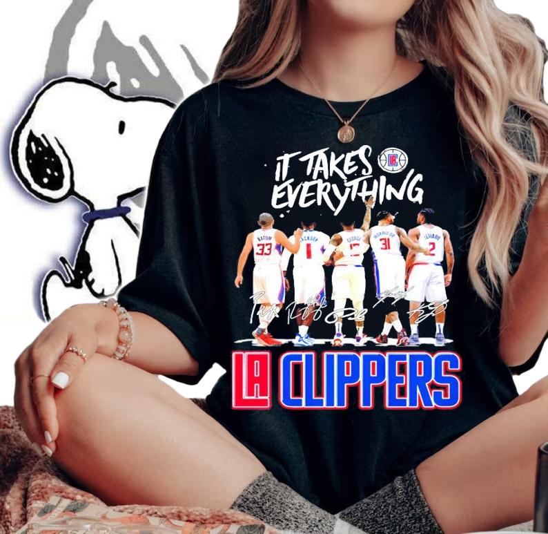 Los Angeles Clippers it takes everything signature shirt