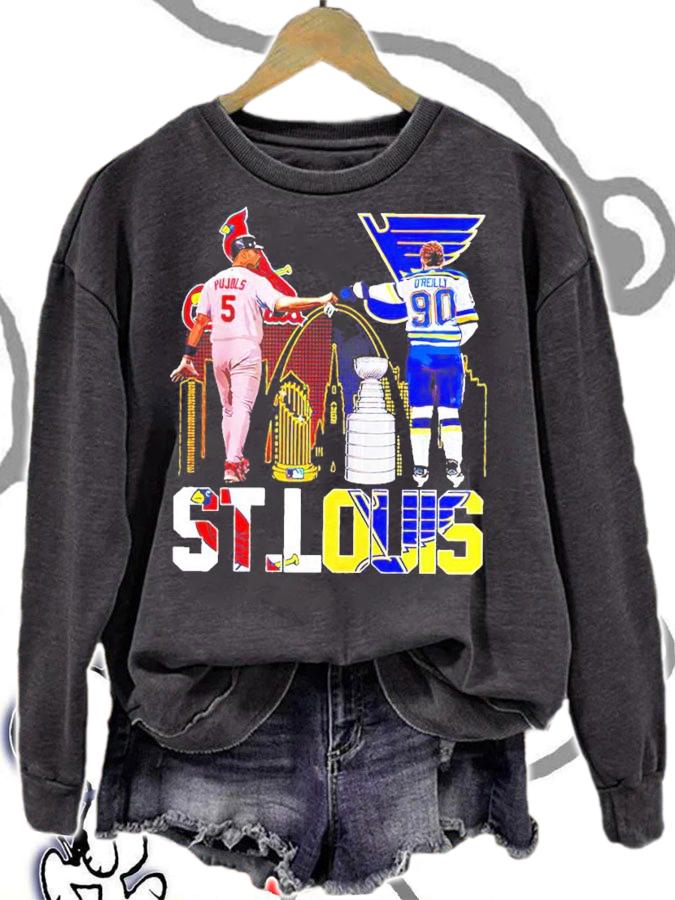 Pujols 5 and Oreilly 90 ST Louis t-shirt sweatshirt