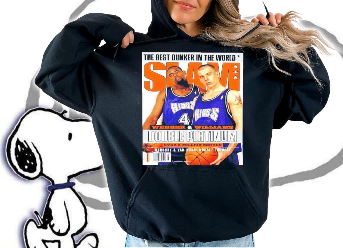 SLAM the best dunker in the world Double Platinum Jason Williams shirt hoodie