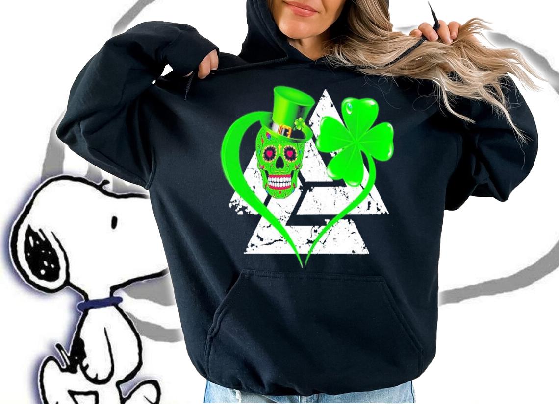 Valknut Skull Leprechaun St. Patrick's Day t-shirt