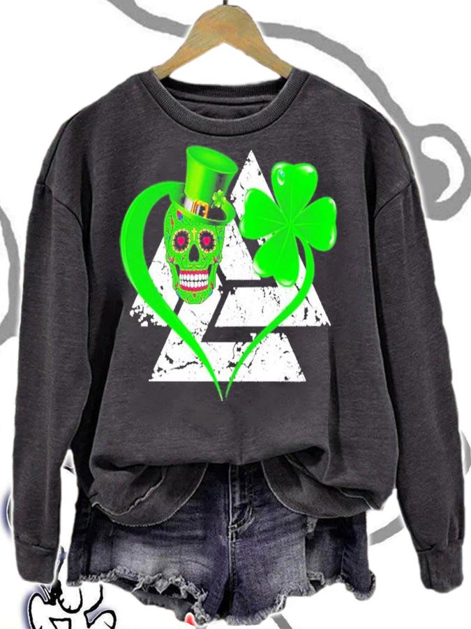 Valknut Skull Leprechaun St. Patrick's Day t-shirt
