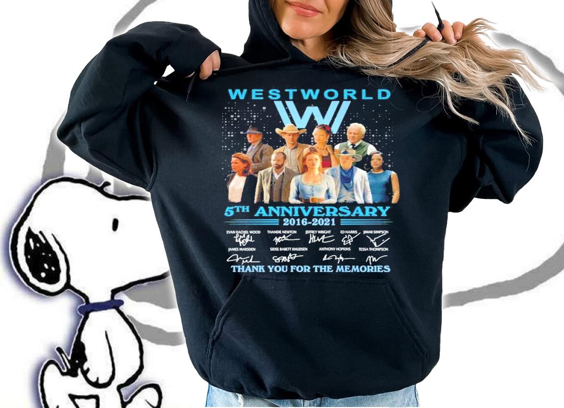 Westworld 5th anniversary 2016-2021 signature shirt