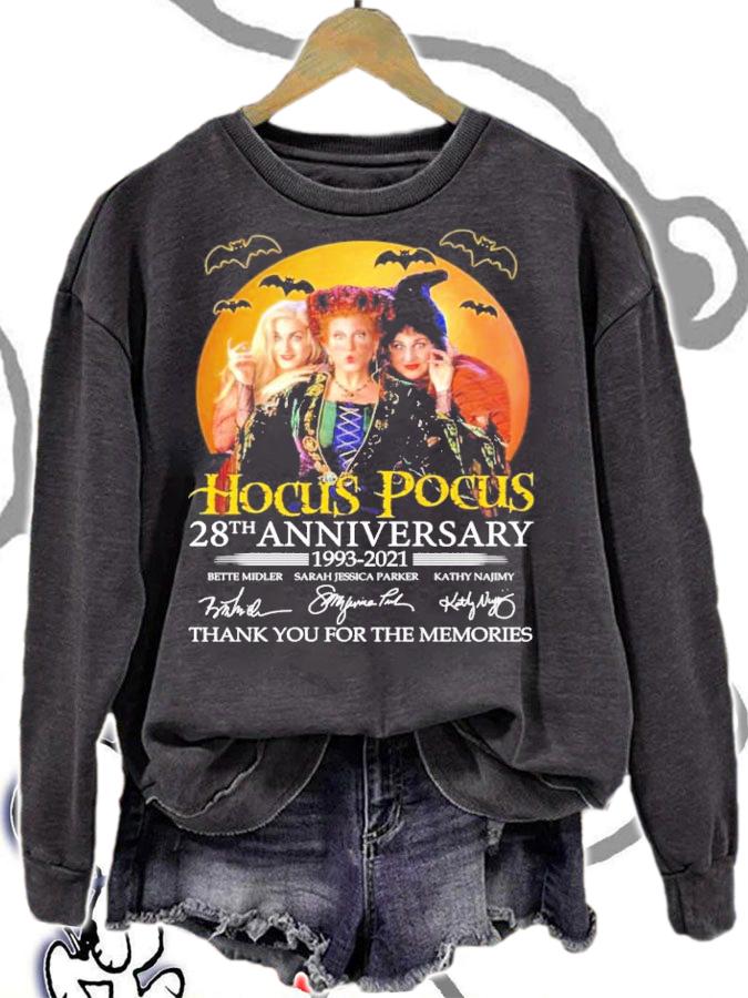 Hocus Pocus 28th Anniversary 1993-2021 Signature Thank You For The Memories Shirt sweatshirt