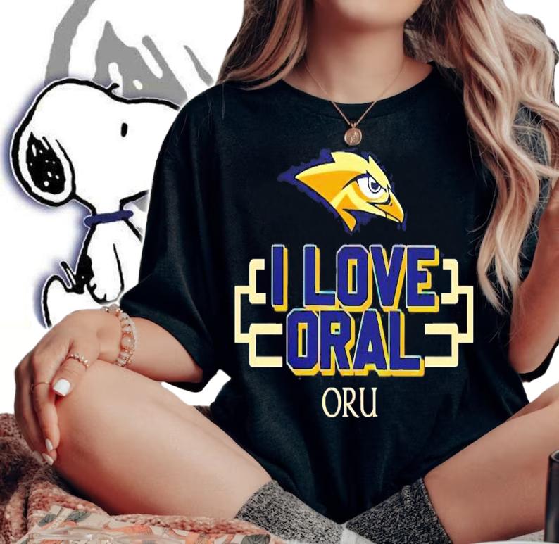 NCAA Oral Roberts University I Love Oral Oru t-shirt woman shirt