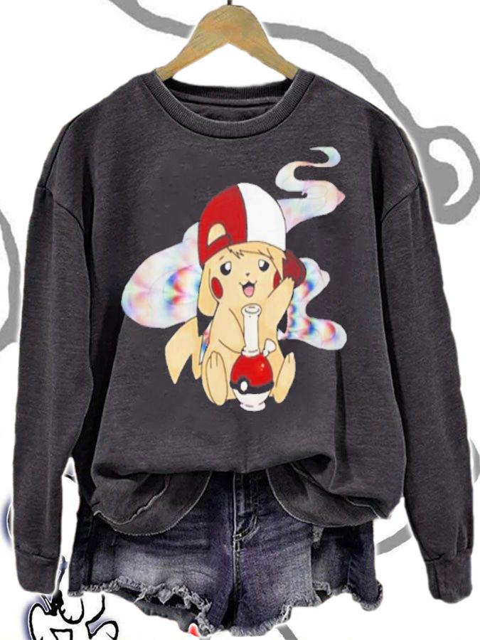 Pikachu Pokemon Smoking Weed t-shirt sweatshirt