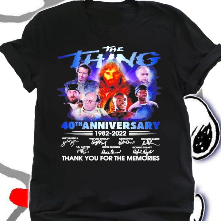 The Thing 40th anniversary 1982-2022 signatures shirt shirt