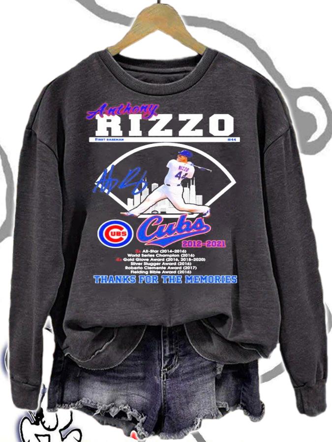 Anthony Rizzo Cubs 2012-2021 signature shirt sweatshirt