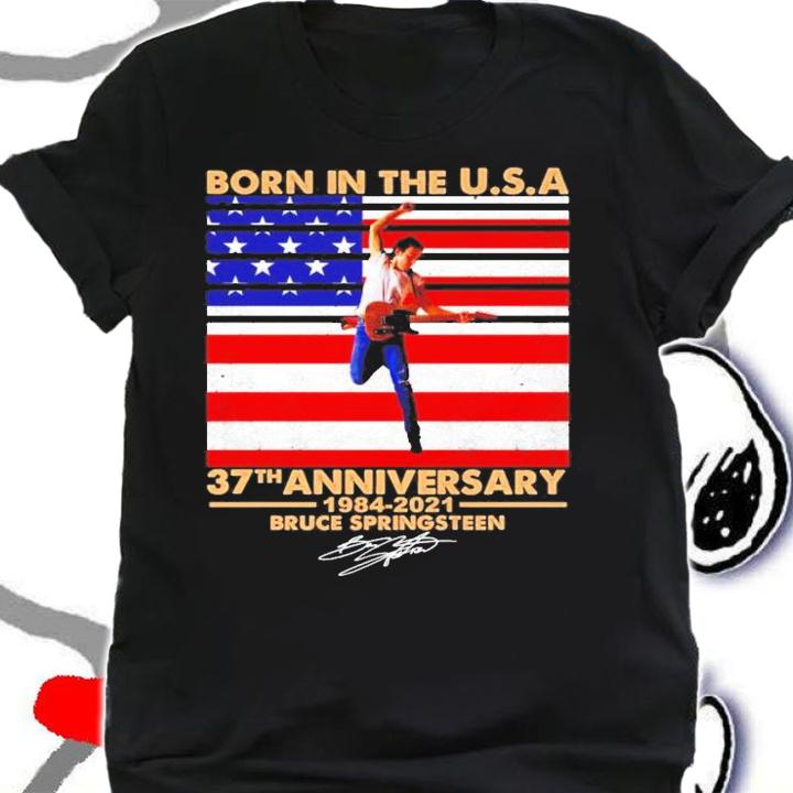 Born in the USA 37th anniversary 1984-2021 Bruce Springsteen signature shirt