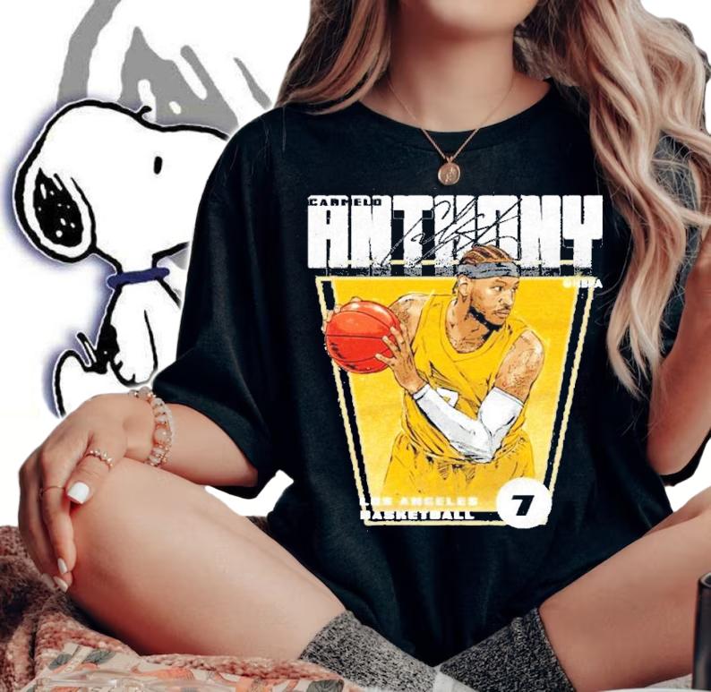 Carmelo Anthony Los Angeles Basketball signature shirt woman shirt