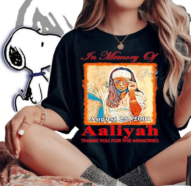 In memory of Aaliyah signature thank you for the memories shirt woman shirt