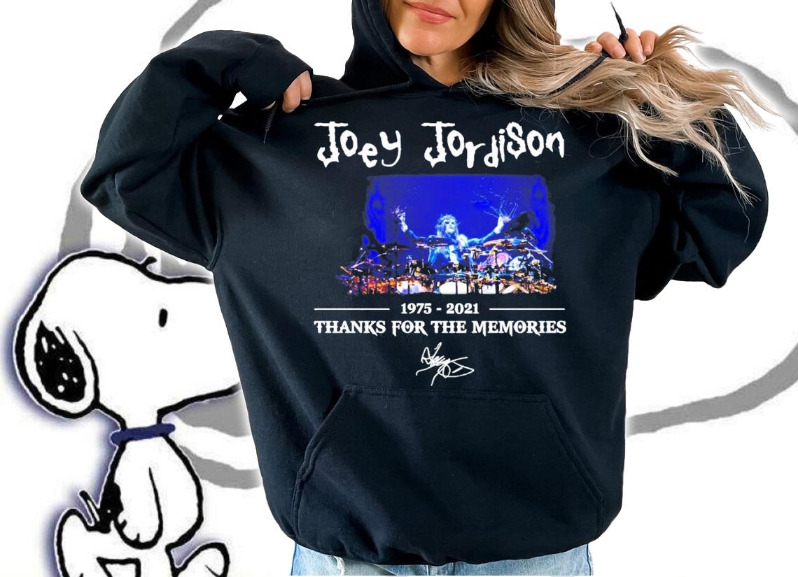 Joey Jordison 1975-2021 thanks for the memories signature shirt
