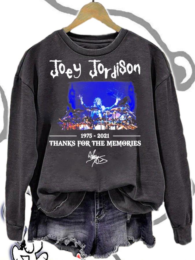 Joey Jordison 1975-2021 thanks for the memories signature shirt