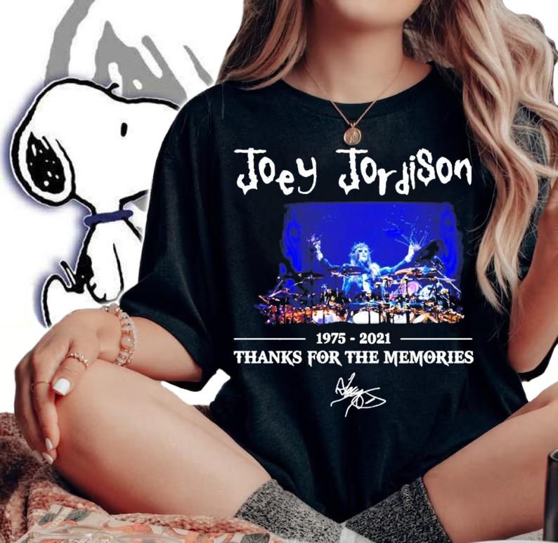 Joey Jordison 1975-2021 thanks for the memories signature shirt