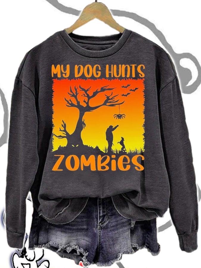 My dog hunts zombies shirt