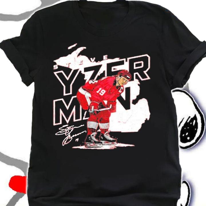 Official Steve Yzerman Detroit signature shirt shirt