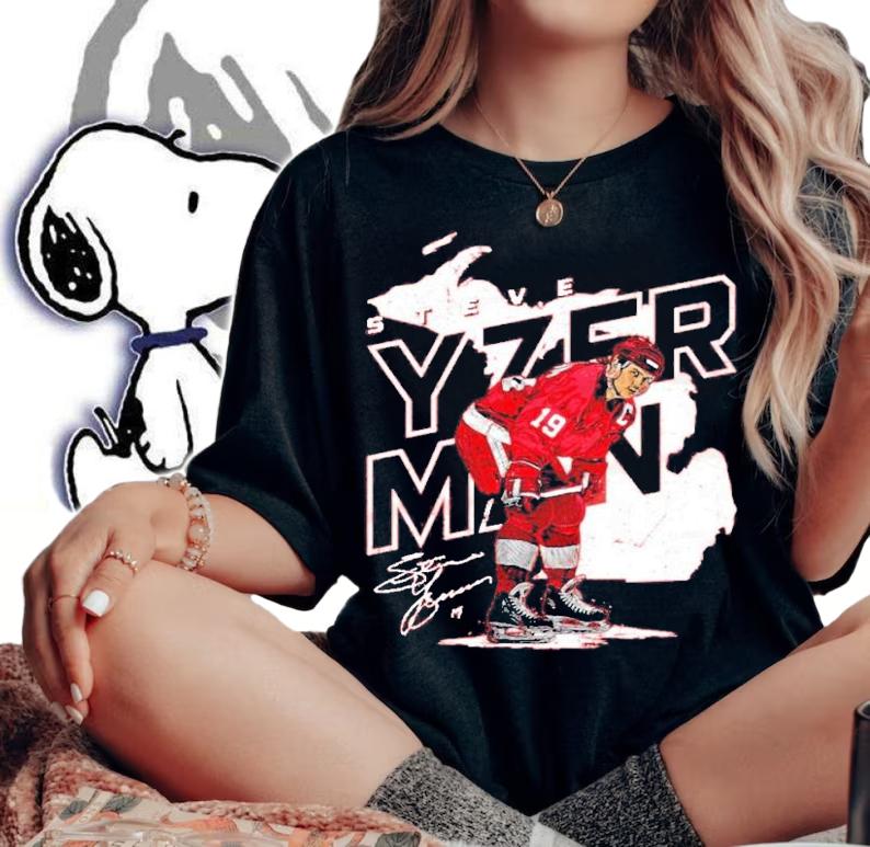 Official Steve Yzerman Detroit signature shirt woman shirt