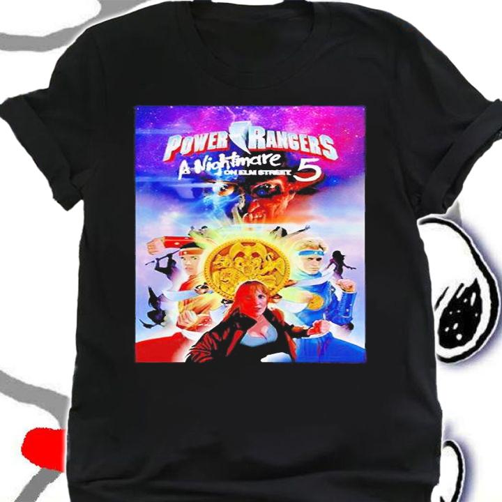 Power Rangers A Nightmare on Elm Street 5 T-shirt