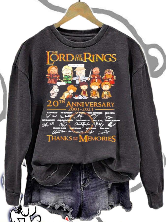 The Lord of the Rings 20th anniversary 2001-2021 thank for memories shirt