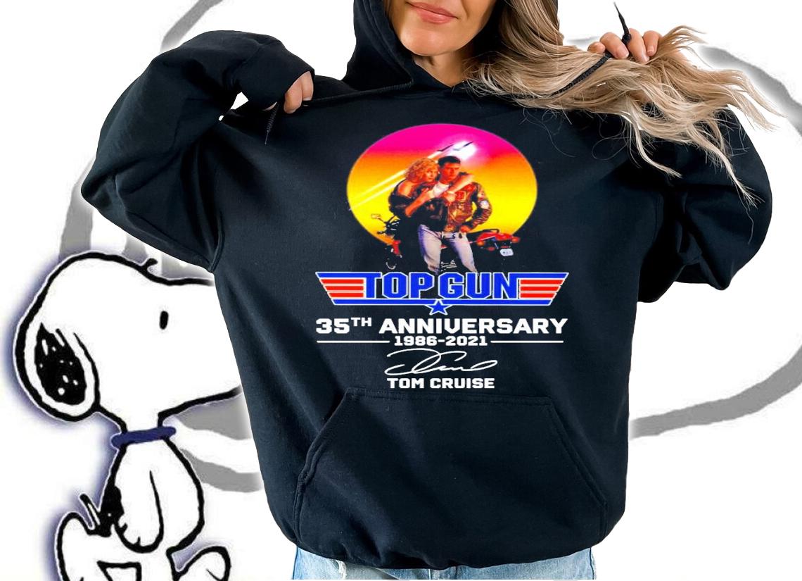 Top Gun 35th anniversary 1986-2021 Tom Cruise signature shirt