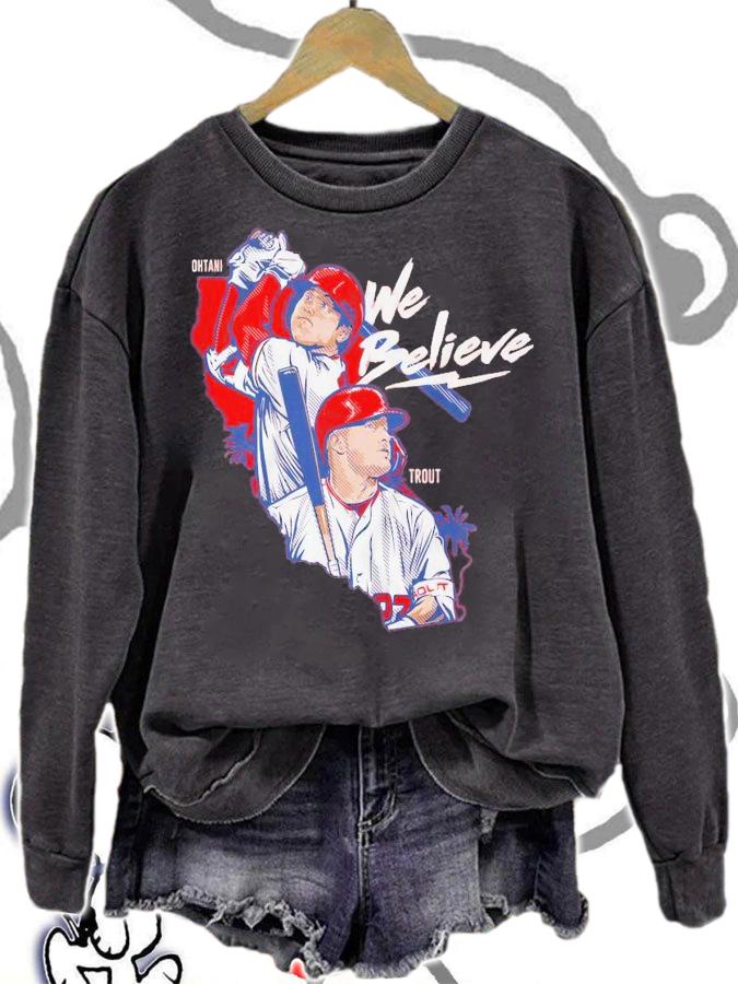 We Believe Ohtani and Trout Apparel Louisiana shirt