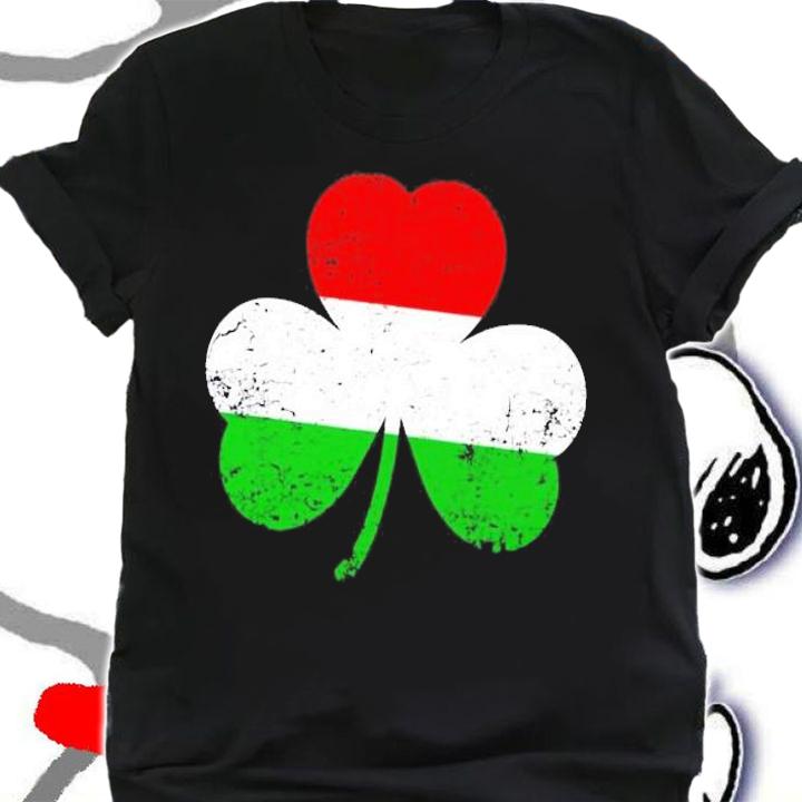 Funny St. Patricks Day Irish Hungarian Shamrock Flag shirt shirt
