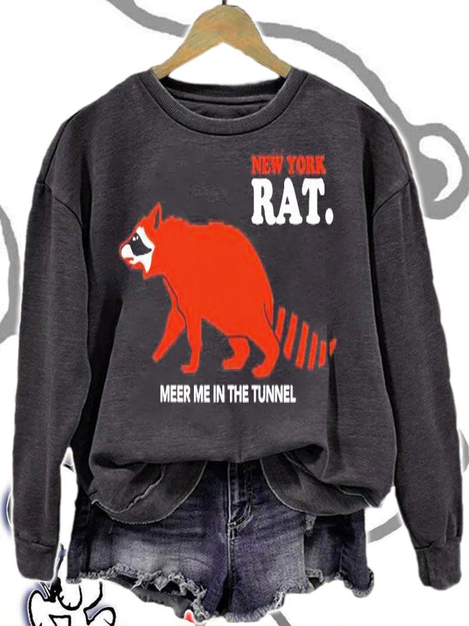 New York Raccoon rat meet in the tunnel shirt sweatshirt