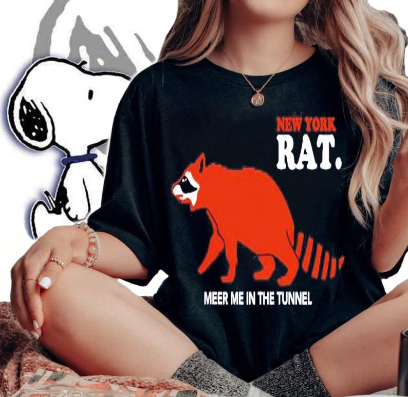 New York Raccoon rat meet in the tunnel shirt woman shirt