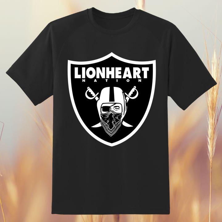 LA Raiders Lionheart Nation Los Angeles Raiders Graphic T-Shirt