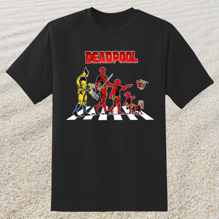 Deadpool and Wolverine Abbey Road Shirt – Must-Have for Marvel Fans!