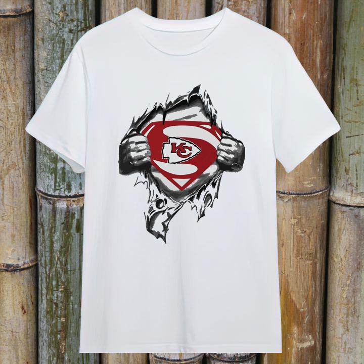 Official Kansas City Chiefs Insides Me Superman Logo T-Shirt