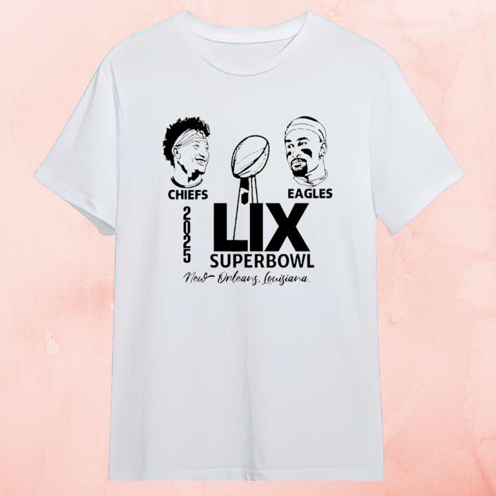 Patrick Mahomes Chiefs Jalen Hurts Eagles Super Bowl 2025 T-Shirt
