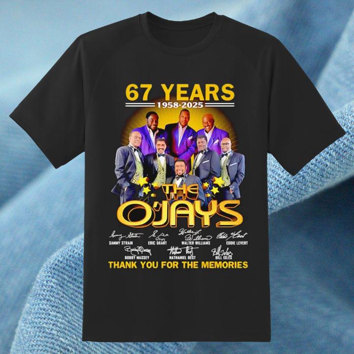 The O'Jays 67 Years 1958-2025 Thank You For The Memories T-Shirt