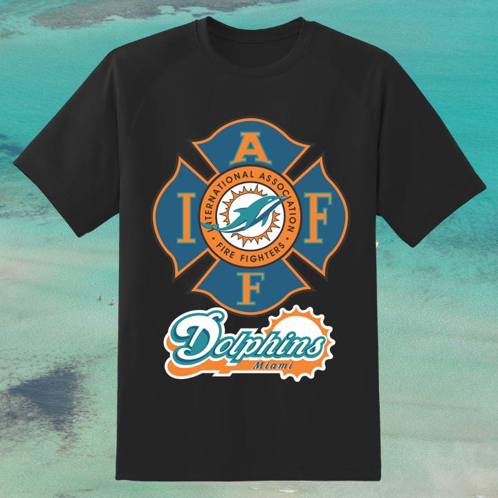 Miami Dolphins International Association Fire Fighters T-Shirt