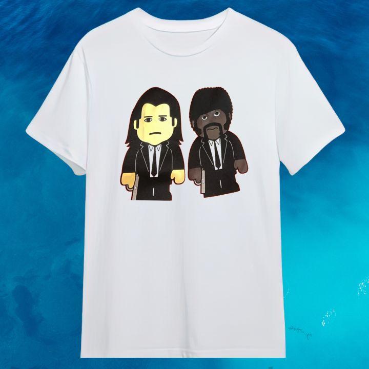 Samuel L. Jackson Pulp Fiction Jules And Vincent Version Lego T-Shirt